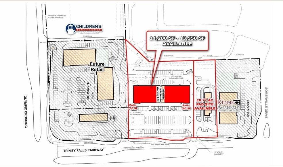 Commons At Trinity Falls, McKinney, TX à vendre - Plan de site - Image 2 de 4