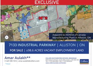 Plus de détails pour 7133 Industrial Pky, Beeton, ON - Terrain à vendre