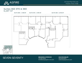 770 S Post Oak Ln, Houston, TX à louer Plan d’étage- Image 2 de 3