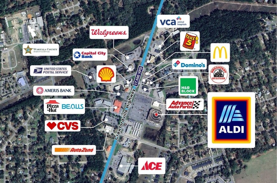 2629 Crawfordville Hwy, Crawfordville, FL for lease - Building Photo - Image 1 of 5