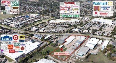 3105 Justin Rd, Flower Mound, TX - AERIAL  map view