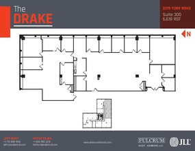 2211-2215 S York Rd, Oak Brook, IL à louer Plan d’étage- Image 1 de 8