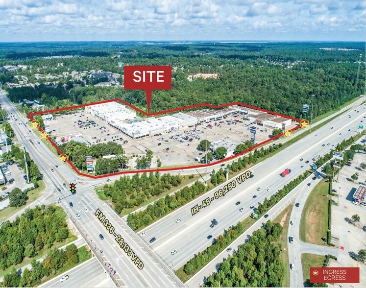 1400-1424 N Loop 336 W, Conroe, TX à louer - Photo du bâtiment - Image 1 de 5