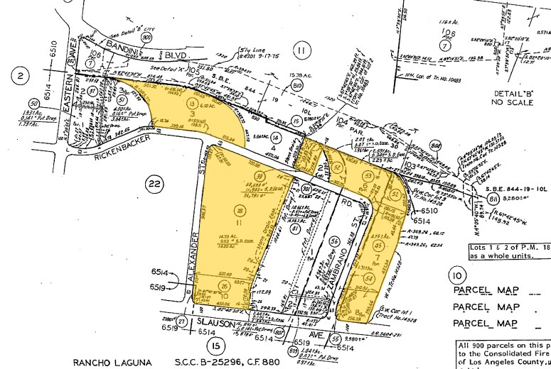 6000-6098 Rickenbacker Rd, Commerce, CA à louer - Plan cadastral - Image 2 de 23