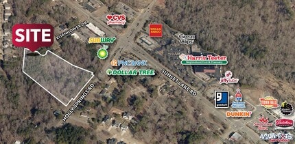 9816 Holly Springs Rd, Apex, NC - AERIAL  map view - Image1