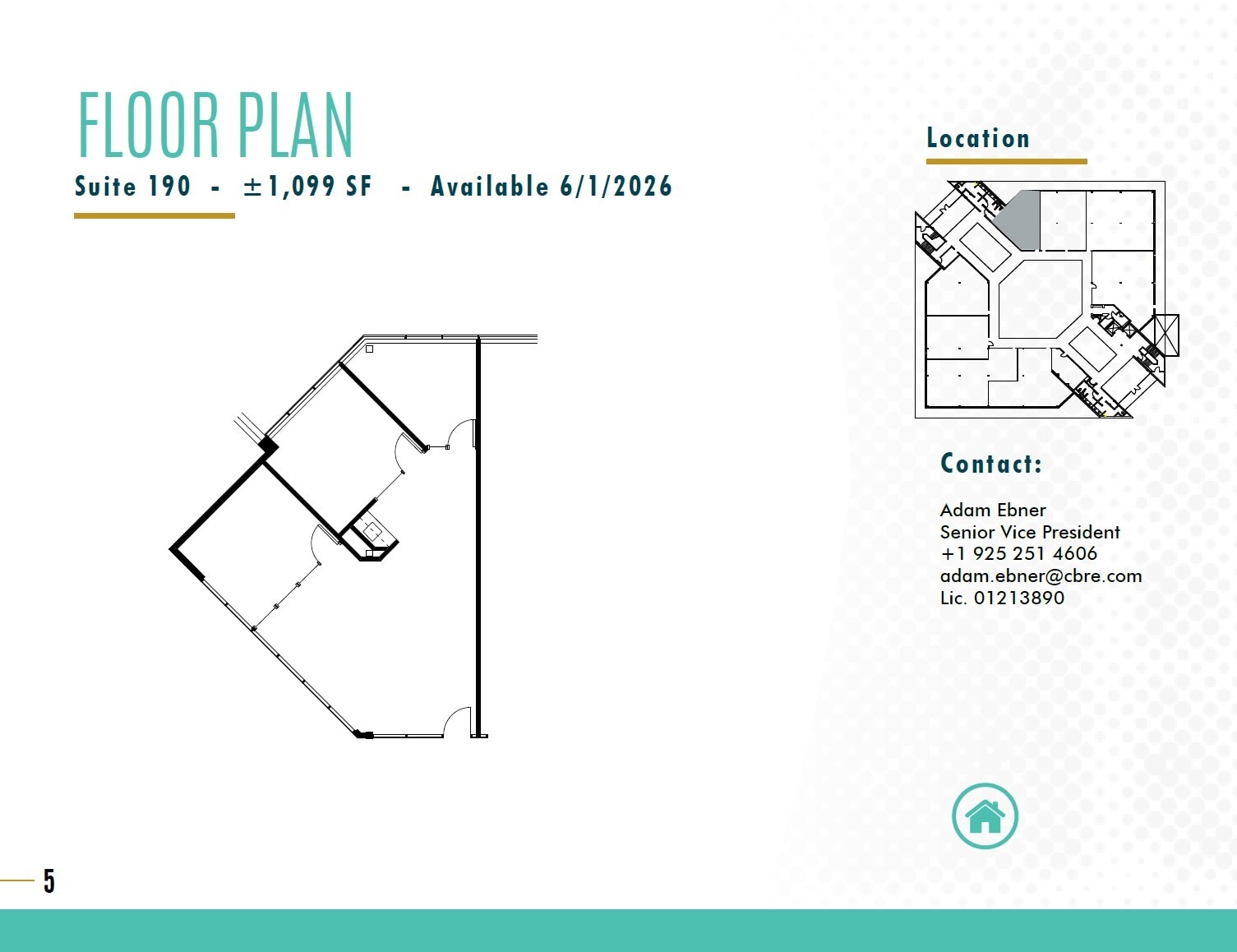 2333 San Ramon Valley Blvd, San Ramon, CA à louer Plan d’étage- Image 1 de 1
