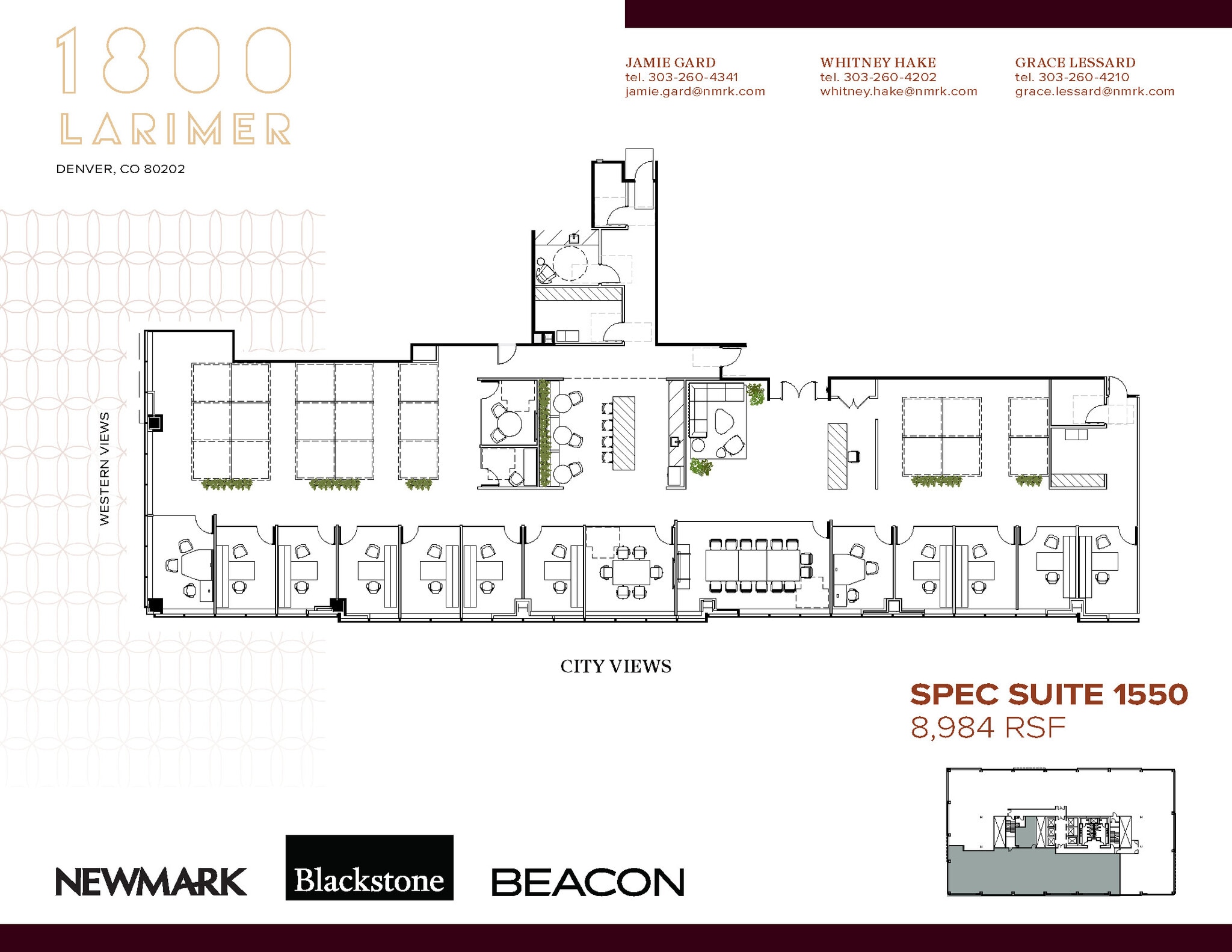 1800 Larimer St, Denver, CO à louer Plan d’étage- Image 1 de 1
