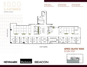 1800 Larimer St, Denver, CO à louer Plan d’étage- Image 1 de 1