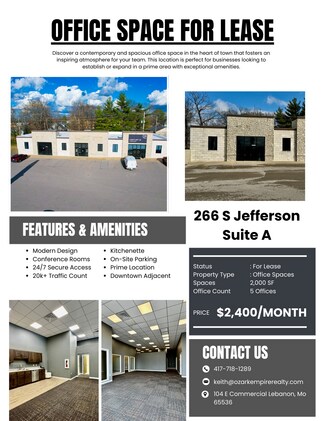 More details for 266 S Jefferson Ave, Lebanon, MO - Office for Lease