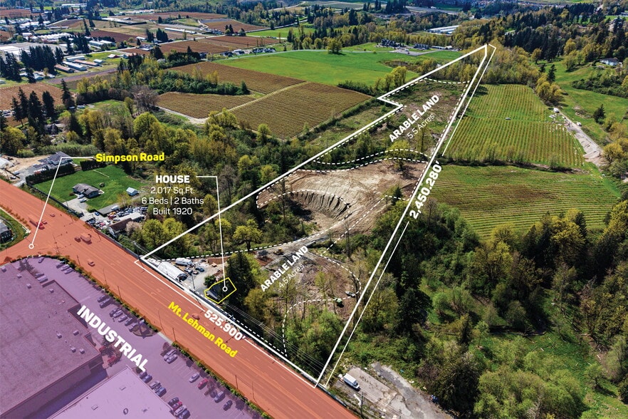 2475 Mt Lehman Rd, Abbotsford, BC à vendre - Aérien - Image 1 de 23