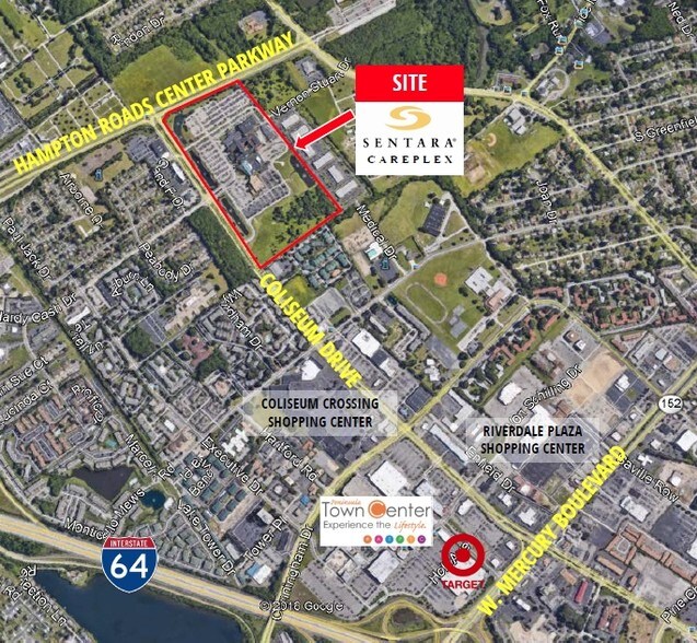 3000 Coliseum Dr, Hampton, VA à louer - Aérien - Image 2 de 2