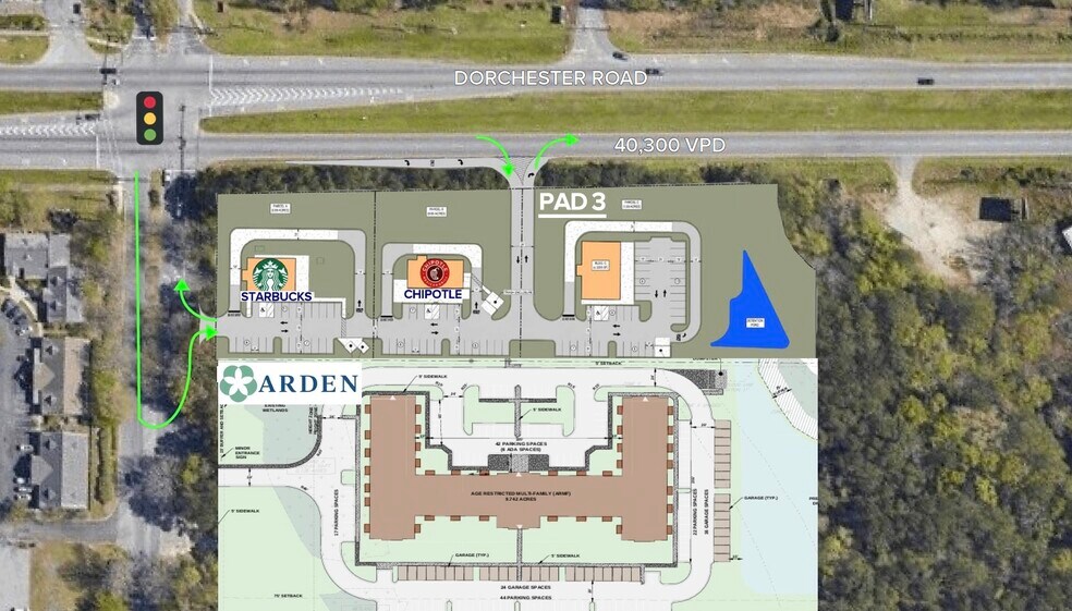 8595 Dorchester Rd, North Charleston, SC à louer - Plan de site - Image 2 de 2