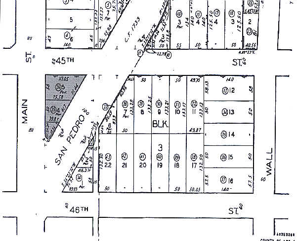 4500 S Main St, Los Angeles, CA à louer Plan cadastral- Image 1 de 14