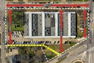 808 N Ewing St, Dallas, TX - Aerial  map view