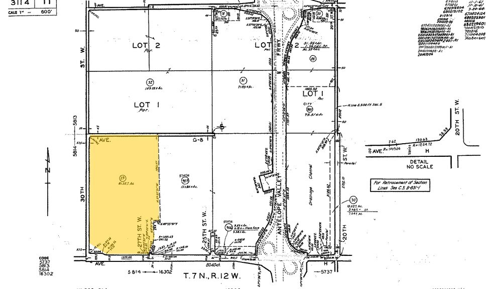 2801 W Avenue H, Lancaster, CA à louer - Plan cadastral - Image 3 de 6