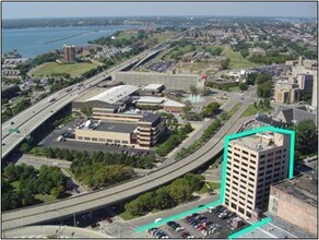 37 Franklin St, Buffalo, NY - AERIAL  map view