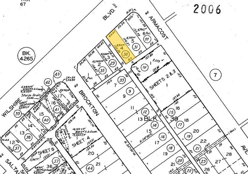 11910 Wilshire Blvd, Los Angeles, CA for lease - Plat Map - Image 2 of 2