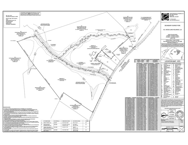 1265 Voyles Rd, Winterville, GA à vendre - Plan cadastral - Image 3 de 3