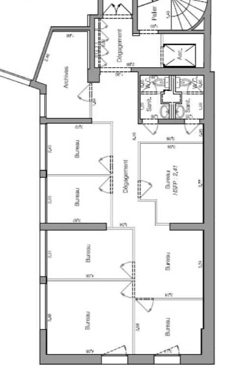 Office in Suresnes for lease Floor Plan- Image 1 of 7
