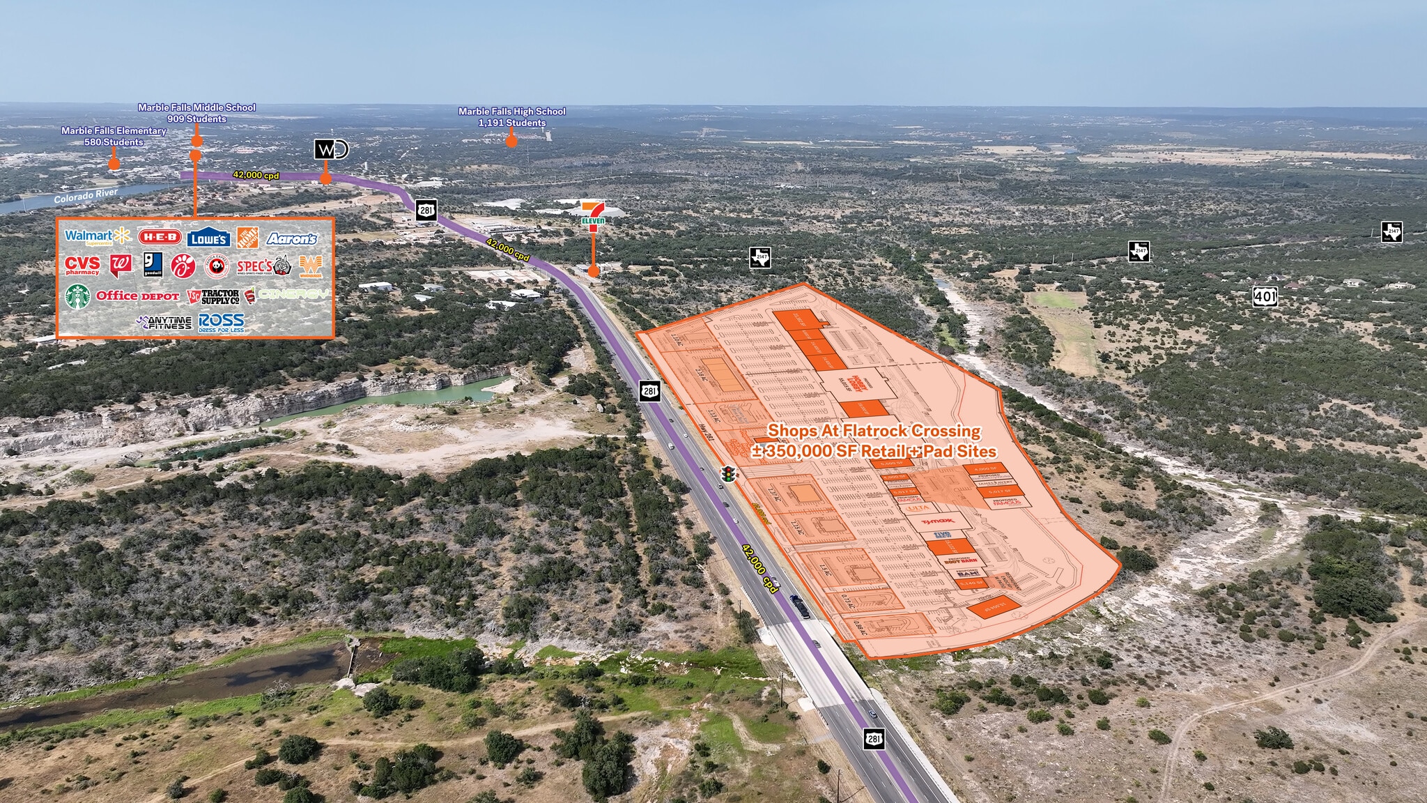 SH 281 & Fm 2147, Marble Falls, TX for lease Building Photo- Image 1 of 4
