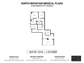 9100 N 2nd St, Phoenix, AZ for lease Floor Plan- Image 1 of 1