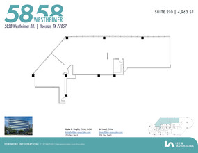 5858 Westheimer Rd, Houston, TX à louer Plan d’étage- Image 1 de 1