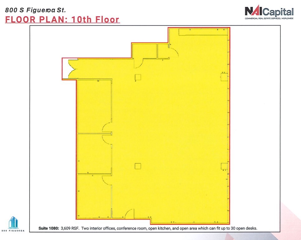 800 S Figueroa St, Los Angeles, CA à louer Plan d  tage- Image 1 de 1