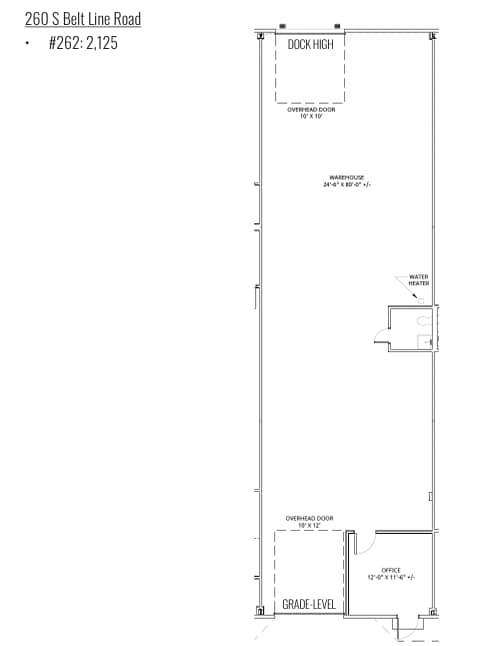 350 S Belt Line Rd, Irving, TX à louer Plan d’étage- Image 1 de 4