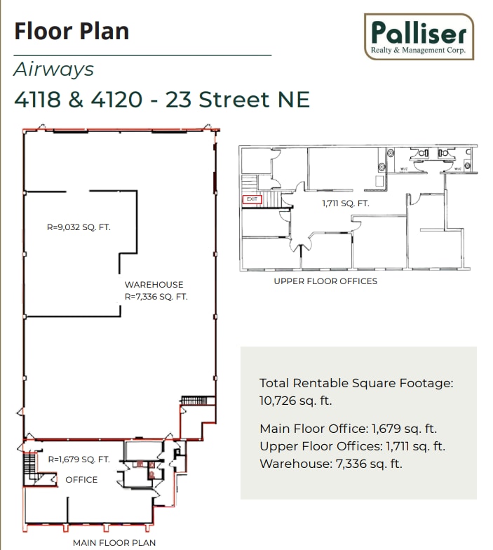 4120 23 St NE, Calgary, AB for lease Floor Plan- Image 1 of 1