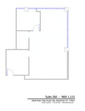 4544 Post Oak Pl, Houston, TX à louer Plan d’étage- Image 1 de 1