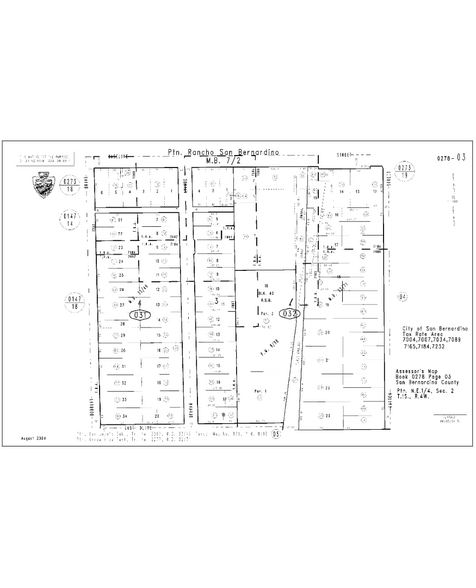 923 E Base Line St, San Bernardino, CA for lease - Plat Map - Image 3 of 3