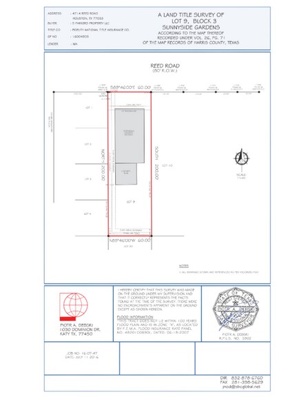 4714 Reed Rd, Houston, TX à vendre - Plan de site - Image 2 de 2