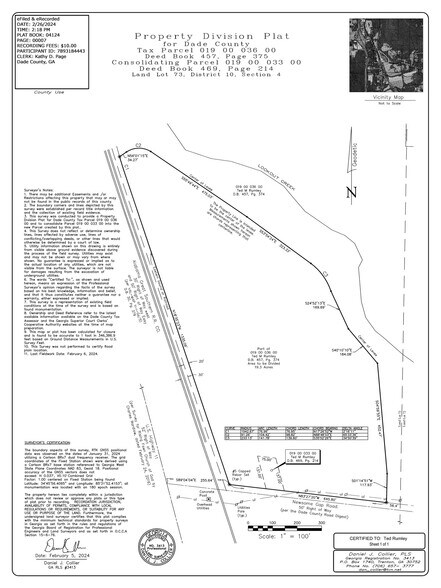 51-87 Newsome Gap rd, Rising Fawn, GA à louer - Plan cadastral - Image 1 de 8