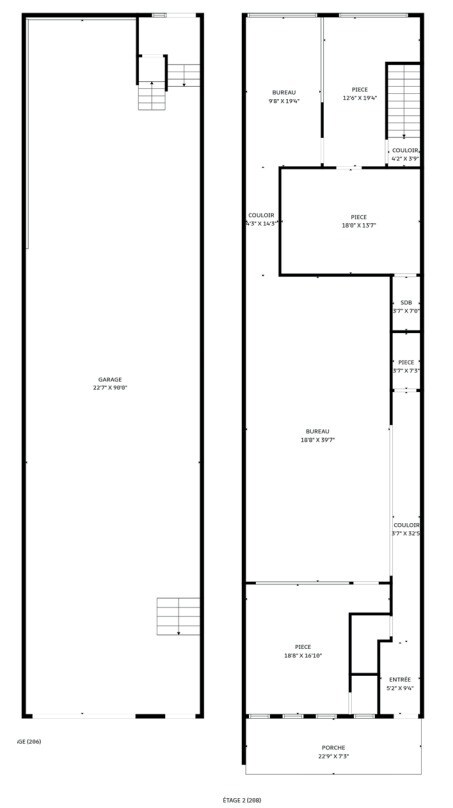 206-208 Boul Crémazie E Crémazie E, Montréal, QC à vendre Plan d’étage- Image 1 de 1