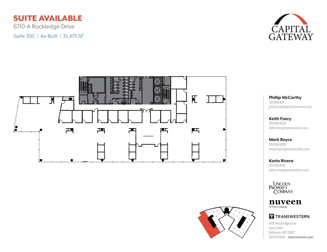 6700 Rockledge Dr, Bethesda, MD for lease Floor Plan- Image 1 of 1