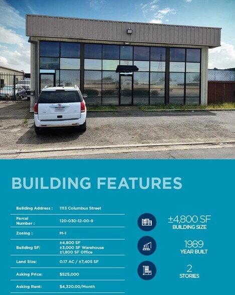 1113 W Columbus St, Bakersfield, CA à vendre - Photo du bâtiment - Image 2 de 6