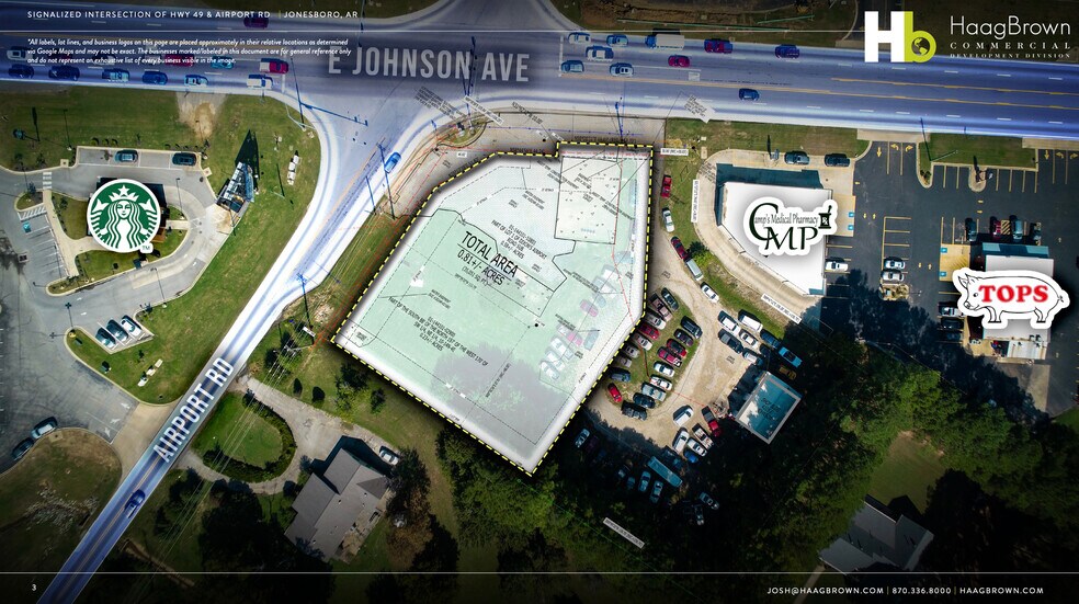 1722 Airport Rd, Jonesboro, AR à vendre - Plan cadastral - Image 3 de 8