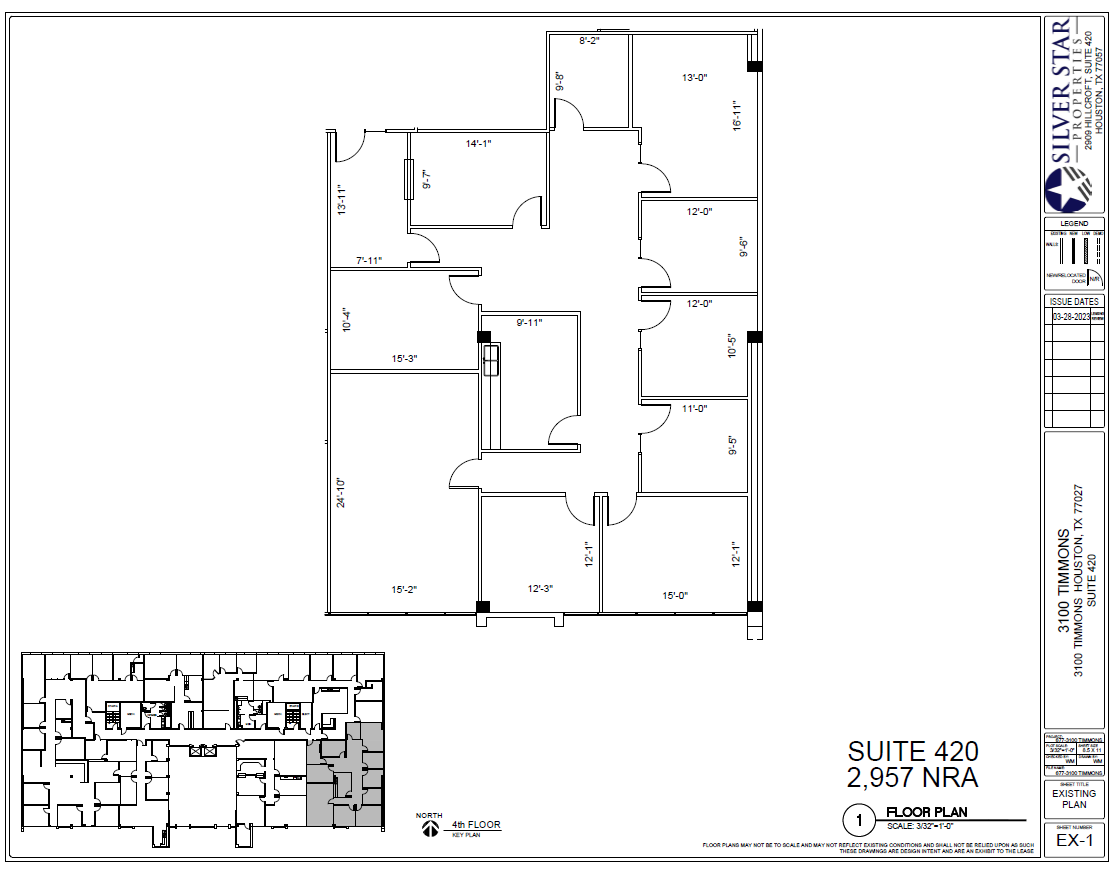 3100 Timmons Ln, Houston, TX à louer Plan d  tage- Image 1 de 1