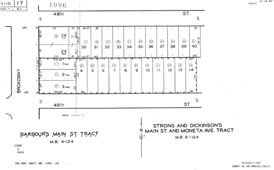 4800 S Broadway, Los Angeles, CA à louer - Plan cadastral - Image 2 de 2