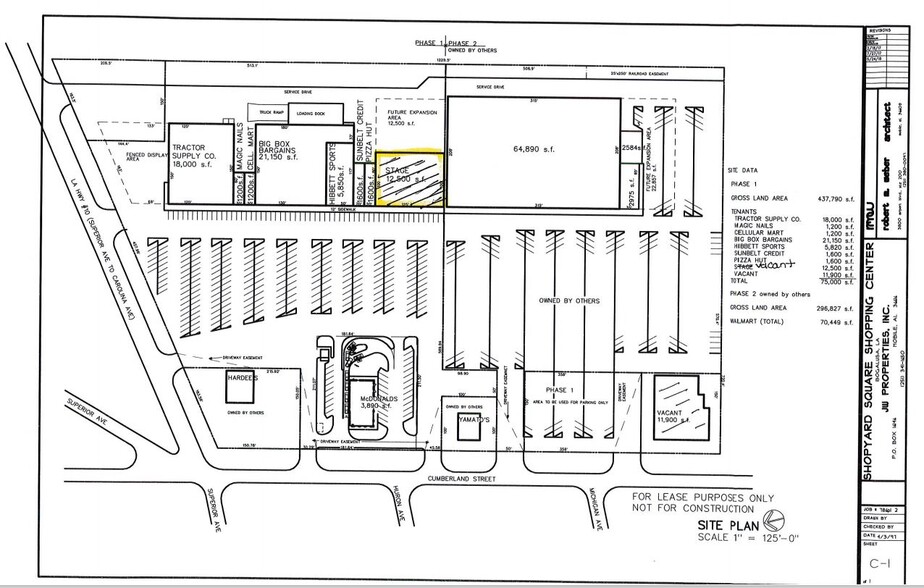 200-320 Cumberland St, Bogalusa, LA à vendre - Plan de site - Image 1 de 1