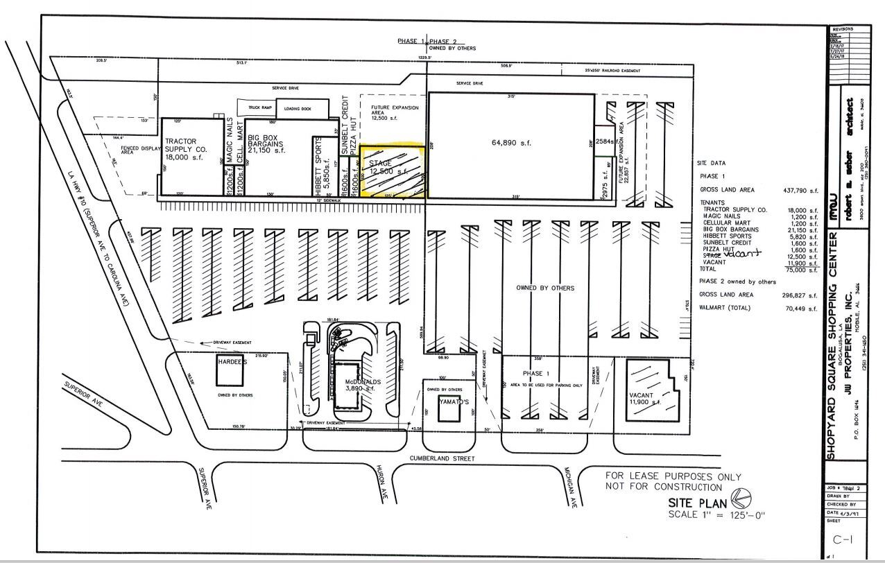 200-320 Cumberland St, Bogalusa, LA à vendre Plan de site- Image 1 de 1