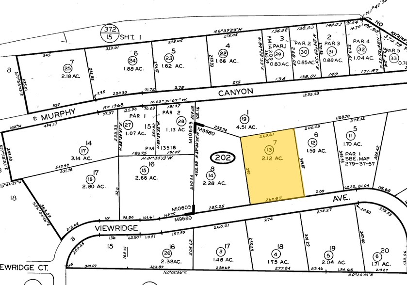 4801-4849 Viewridge Ave, San Diego, CA à louer - Plan cadastral - Image 2 de 5