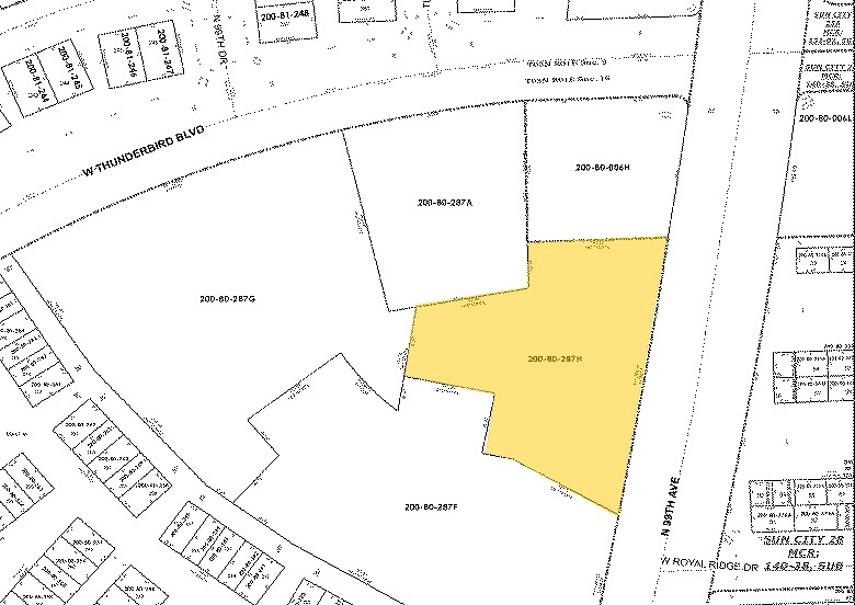 13650 N 99th Ave, Sun City, AZ à vendre - Plan cadastral - Image 3 de 4