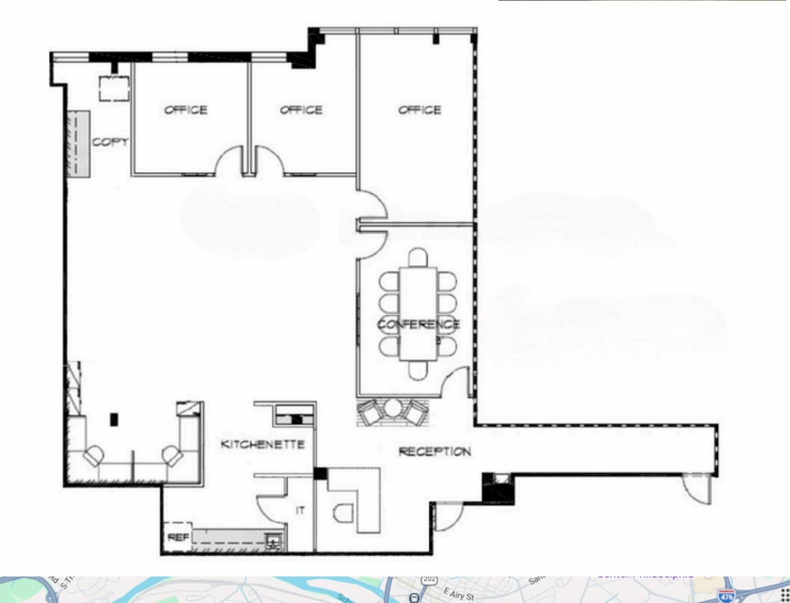 215 W Church Rd, King Of Prussia, PA à louer Plan d’étage- Image 1 de 1