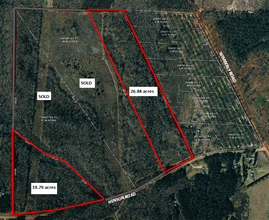 Henson Road, Hawkinsville, GA - aerial  map view