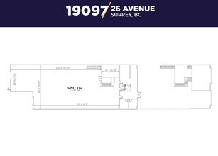 19097 26th Ave, Surrey, BC à louer Plan d’étage- Image 2 de 2