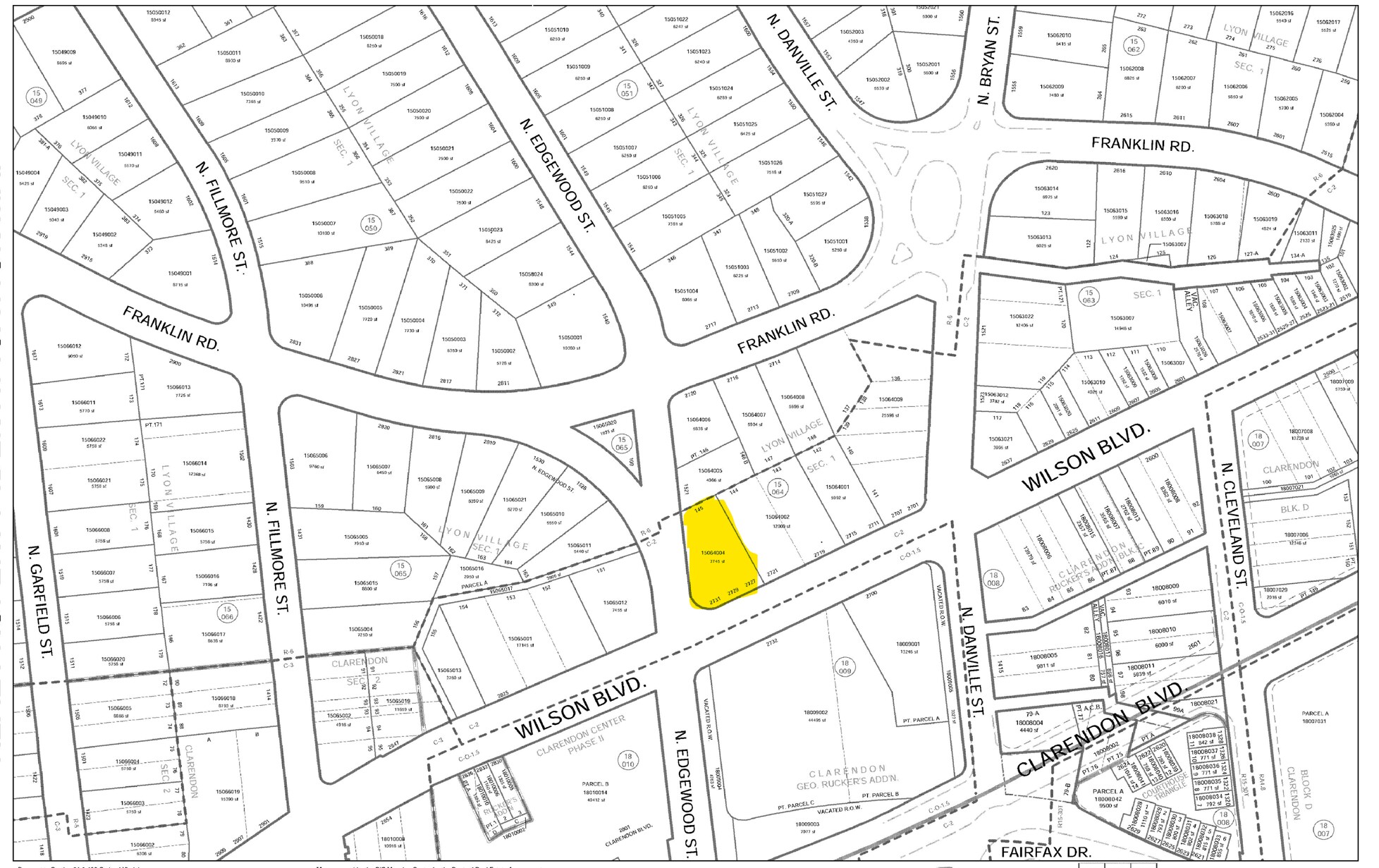 2727-2731 Wilson Blvd, Arlington, VA à louer Plan cadastral- Image 1 de 2