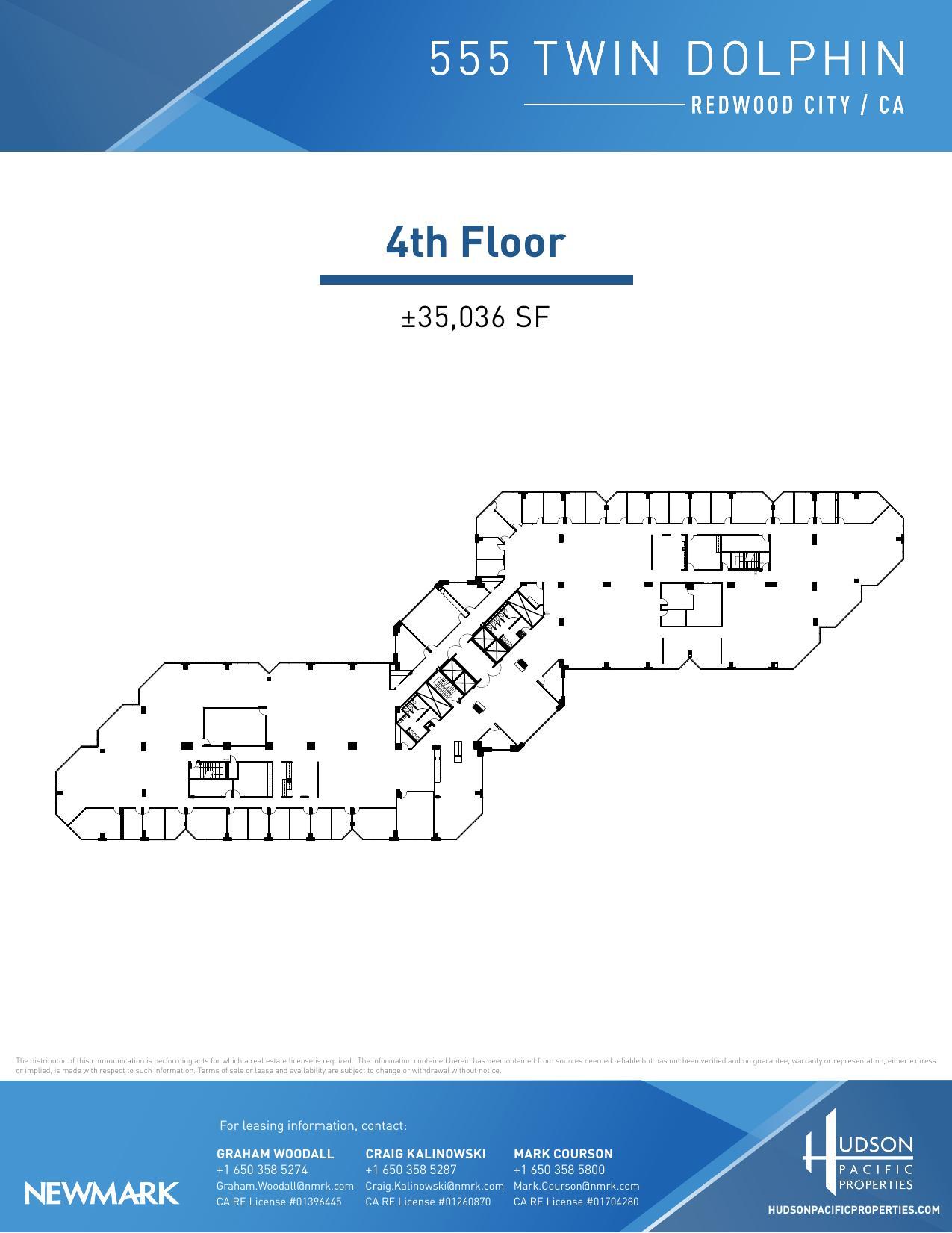 555 Twin Dolphin Dr, Redwood City, CA for lease Floor Plan- Image 1 of 1