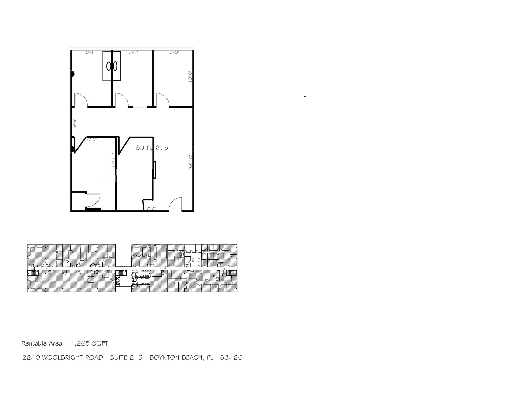 2240 W Woolbright Rd, Boynton Beach, FL à louer Plan de site- Image 1 de 1