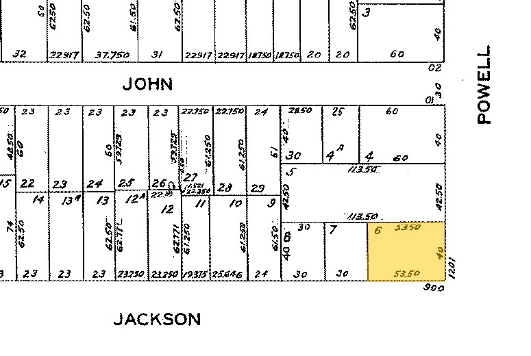 1201 Powell St, San Francisco, CA for lease - Plat Map - Image 3 of 4